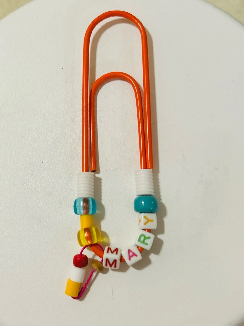 Large paper clip charm